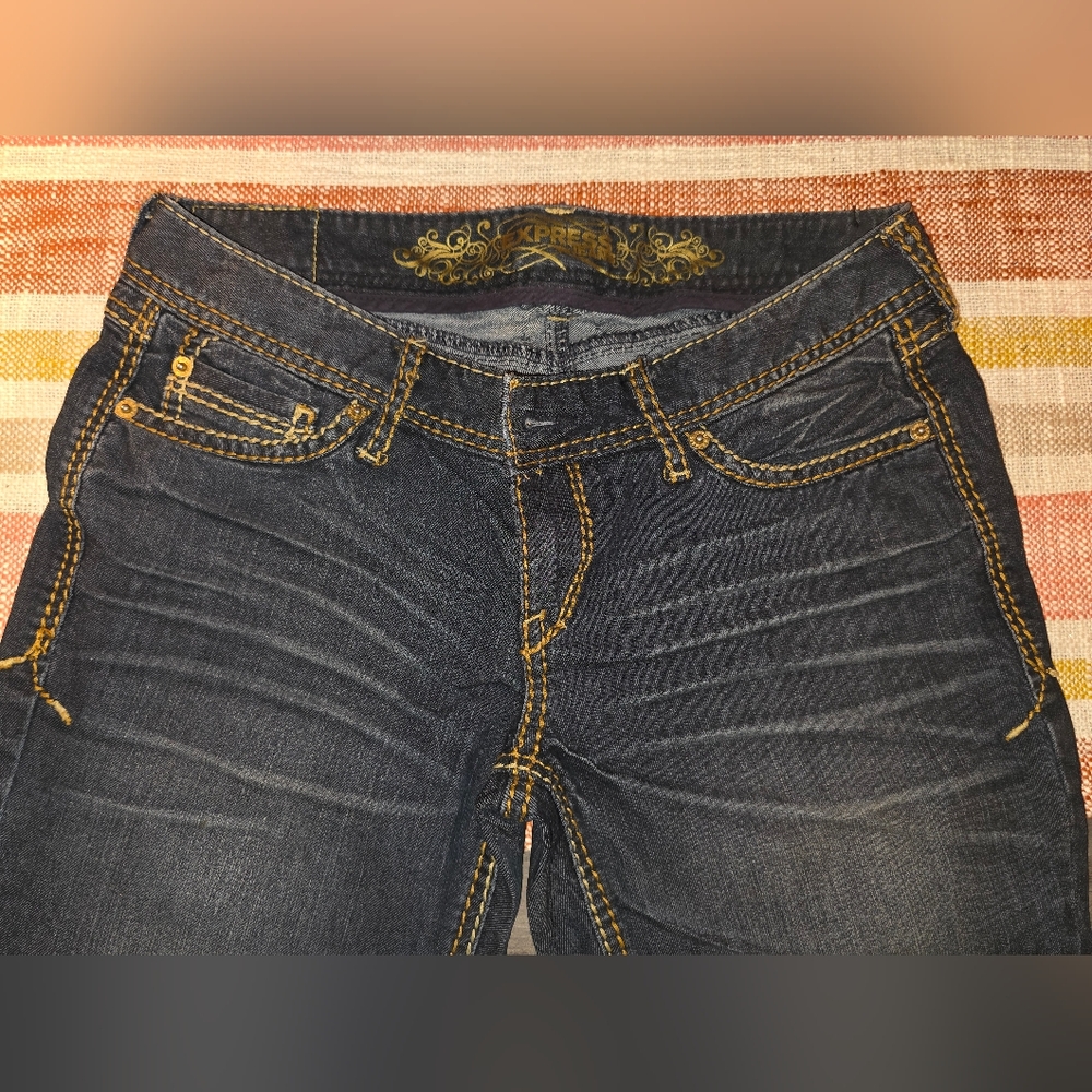 Express Women's Dark Blue Jeans